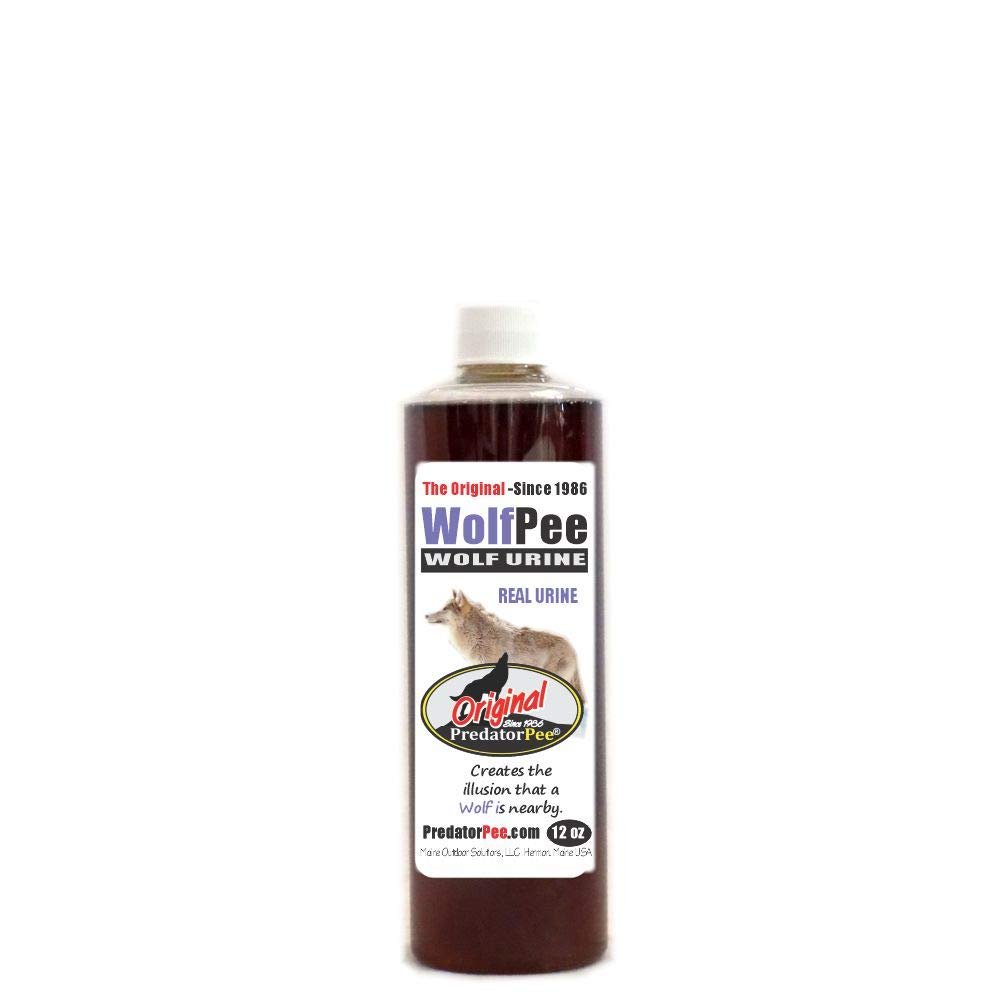 PredatorPee 100% Wolf Urine - Territorial Marking Scent - Creates Illusion That Wolf is Nearby - 12 oz