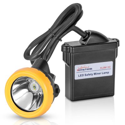 Superbright Rechargeable LED Mining Headlamp, High Lumens Hard Hat Cap Light, Waterproof Explosion-Proof Safety Head Torch, Durable Work Light for Mining, Hunting, Fishing, Camping, Construction