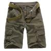 Crazy Men's Casual Outdoor Relaxed Cotton Army Cargo Shorts Pants-coffee-26 view 1
