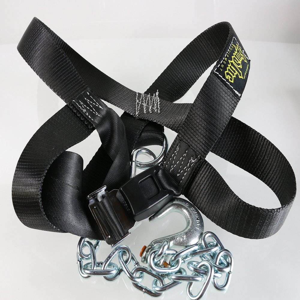 SPUD Inc Adjustable Front Squat Harness - Use on Belt Squat Machine Or Low Econo Pulley (Large (150-225lbs))