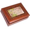 Cottage Garden Granddaughter Such a Gift Woodgrain Inlay Jewelry Music Box Plays Light Up My Life view 1