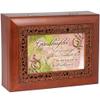 Cottage Garden Granddaughter Such a Gift Woodgrain Inlay Jewelry Music Box Plays Light Up My Life view 2