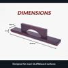 Hathaway Shuffleboard Table Brush  Hardwood Handle with Soft Felt Base  Quick and Easy Excess Wax Removal Tool  Essential Shuffleboard Accessories for Playfield Maintenance  Dark Cherry Finish view 2