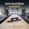 Hathaway Shuffleboard Table Brush  Hardwood Handle with Soft Felt Base  Quick and Easy Excess Wax Removal Tool  Essential Shuffleboard Accessories for Playfield Maintenance  Dark Cherry Finish view 3