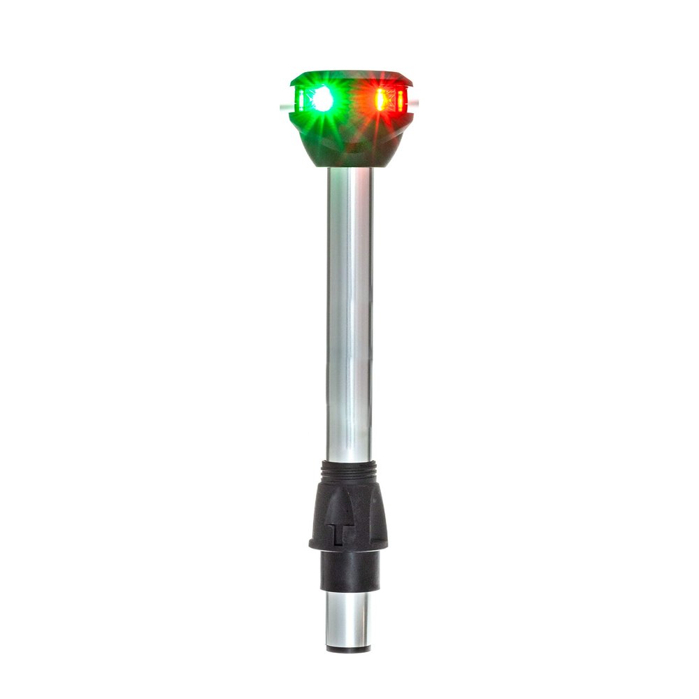attwood NV6LC2-10-7 Marine Bi-Color LightArmor LED Navigation Pole Light, 10-Inch, Red/Green