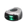 Attwood NV2012SSG-7 LightArmor 2-Mile Navigation Deck Mount Sidelight, Green LED Lighting, Round Stainless Housing view 1