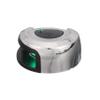 Attwood NV2012SSG-7 LightArmor 2-Mile Navigation Deck Mount Sidelight, Green LED Lighting, Round Stainless Housing view 4