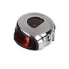 Attwood NV2012SSR-7 LightArmor 2-Mile Navigation Deck Mount Sidelight, Red LED Lighting, Round Stainless Housing view 4