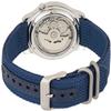 Men's SNK807 SEIKO 5 Automatic Stainless Steel Watch with Blue Canvas Band view 3
