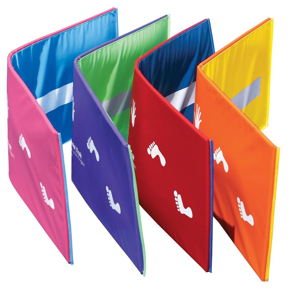 Tumbl Trak Cartwheel Beam Mat, Red and Royal Blue, 2ft x 6ft