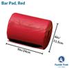 Tumbl Trak Gymnast Bar Pad, Red, 9.5-Inch view 3