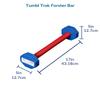 Tumbl Trak Forster Bar Skills Trainer,Blue 20 in x 5 in x 5 in view 2