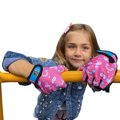 HANG Monkey Bar Gloves with Grip Control for 5 and 6 Years Old Children Gymnastic Bike