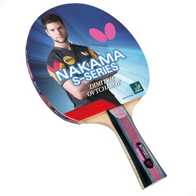 Butterfly Nakama S-7 Table Tennis Racket  Professional ITTF Approved Butterfly Ping Pong Paddle  Sapphira Table Tennis Rubber and Thick Sponge Layer Ping Pong Racket  2 Ping Pong Balls Included