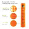 TRIGGERPOINT PERFORMANCE THERAPY GRID Patented Multi-Density Foam Massage Roller Exercise Deep Tissue Muscle Recovery - Relieves Muscle Pain & Tightness, Improves Mobility & Circulation (26"), Orange view 2