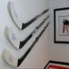 Hockey Stick Display Holder/Hanger Great for Any Home OR Office Wall view 1