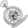 Gotham Men's Silver-Tone 17 Jewel Mechanical Exhibition Pocket Watch # GWC14040S view 3