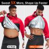 HOTSUIT Sauna Suit for Men & Women Sweat Suit Sauna Jacket Pant Gym Workout 7 Colors, Red, XL view 3