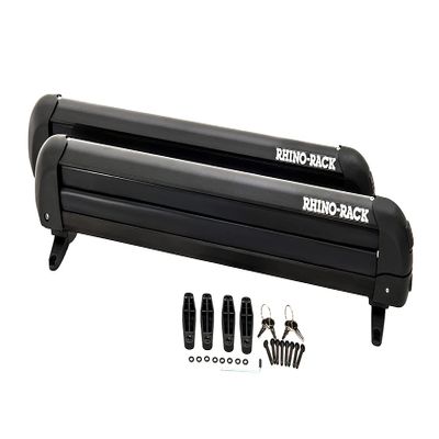 Rhino-Rack 27" Multi-Purpose Carrier for Skis, Snowboards, Fishing Rods, Skateboards, Wakeboards, Water Skis & More, Universal Mounting, Easy to Use, Locking, Lightweight & Heavy Duty for All Vehicles