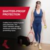 MUELLER Sports Medicine Face Mask for Men & Women, Adjustable Clear Face Guard, Nose & Cheek Protection for Basketball & Cosmetic Procedures, Shatterproof with Foam Padding, One Size view 3