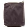 Big Skinny Men's Zippered Bi-Fold Slim Wallet, Holds Up to 25 Cards, Brown view 3