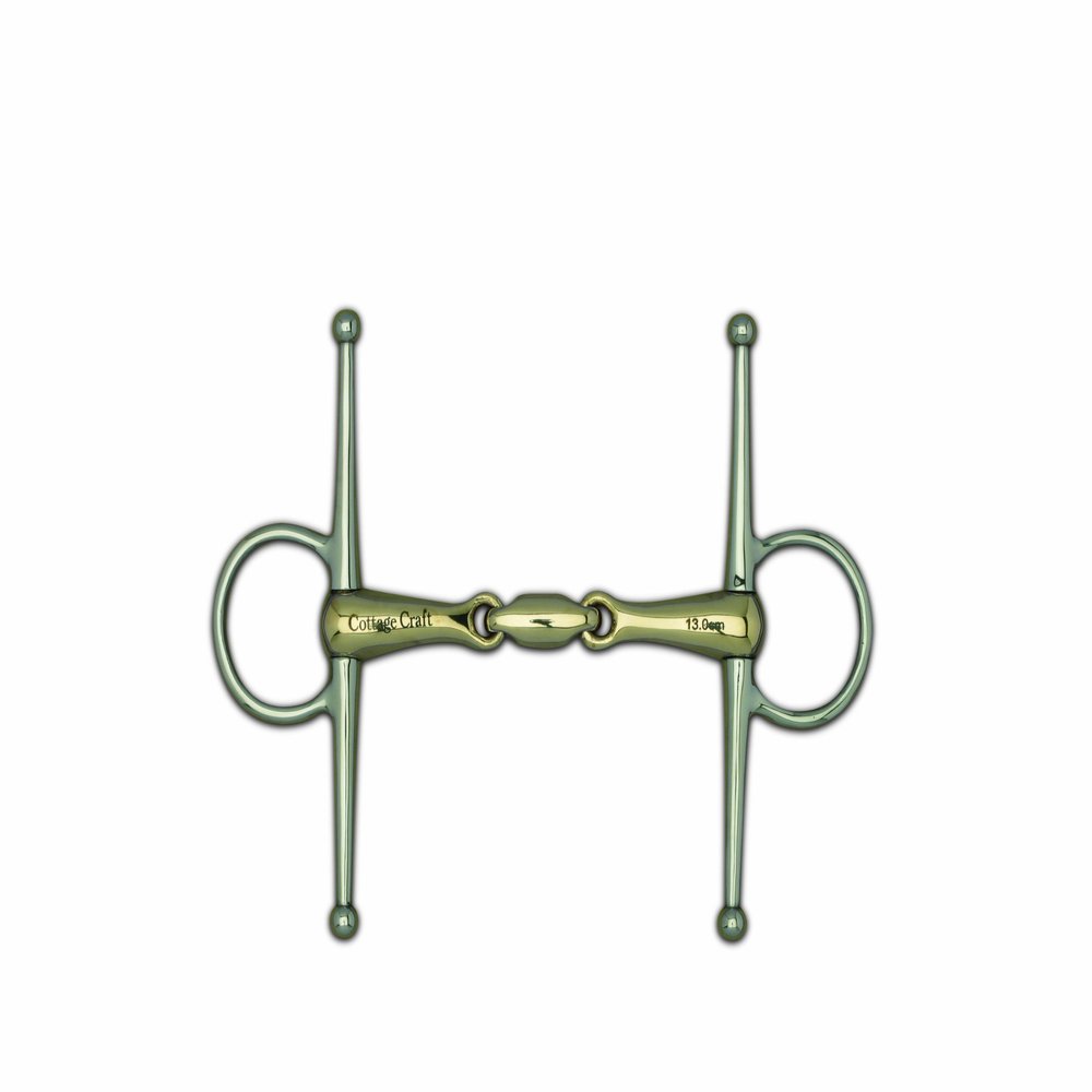 Cottage Craft Full Cheek Snaffle Bit with Elliptical Link 12.5cm