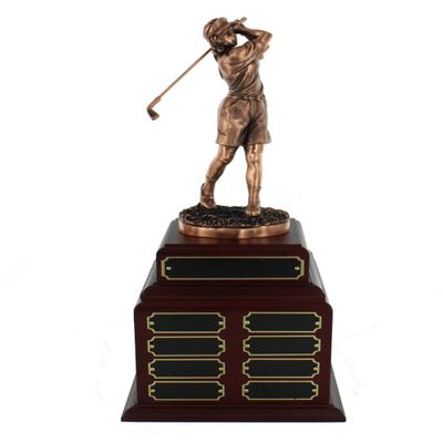 SHOP AWARDS AND GIFTS Perpetual Female Golf Trophy