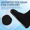 IMPRESA Wide Calf Socks - Super Stretch Fit for Lymphedema & Hospital Socks - Skid-Resistant Comfort for Extra Wide Fit - Unisex Design for Cast Cover - Pack of 2, Black view 4