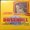 SCORE 1990 Baseball Wax Box view 1