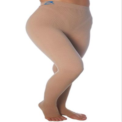 CzSalus Lipedema Lymphedema, POTS support high compression leggins (K2=25-30 mmHg) - (Nude, XL)