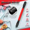 Physix Gear Muscle Roller Stick - Deep Tissue Massage for Legs, Athletes, Physical Therapy, and Recovery - Red view 2