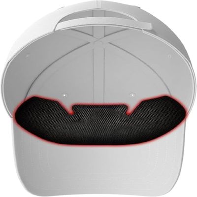 Golf Hat Sweat Liner  Prevents Stains & Odor by NoSweat- Patented Technology Made in The USA (12) Blk