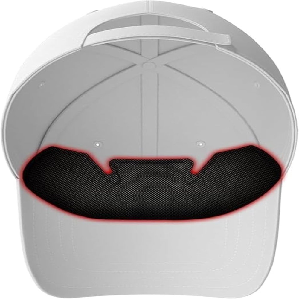 Golf Hat Sweat Liner  Prevents Stains & Odor by NoSweat- Patented Technology Made in The USA (12) Blk