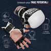 Combat Sports Max Strike MMA Training Gloves, Open Palm Fingerless Gloves for MMA, Muay Thai, and Kickboxing view 2
