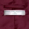 Vesuvio Napoli Solid Color NeckTie & Handkerchief Pocket Square Men's Neck Tie Hanky Set (Burgundy) view 2