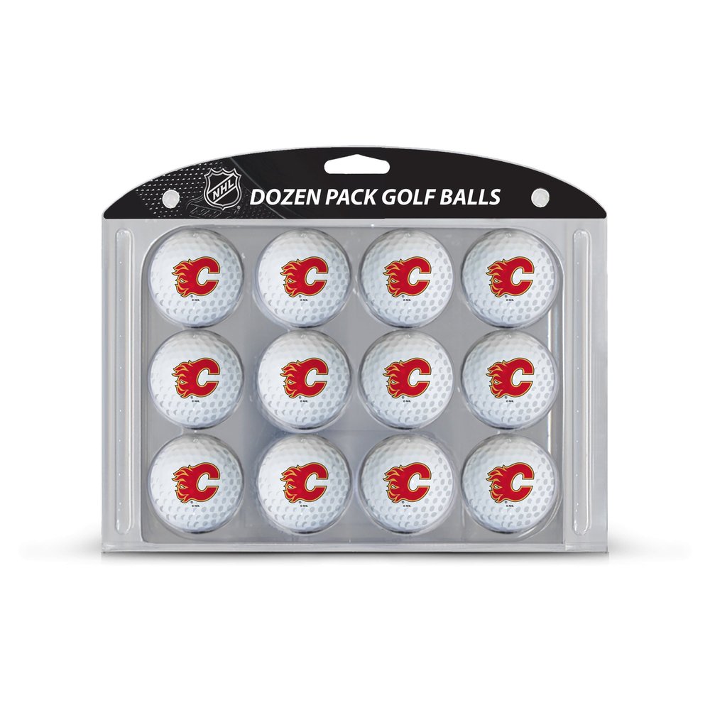 Team Golf NHL Calgary Flames Golf Balls, 12 Pack Dozen Regulation Size Golf Balls, 12 Pack, Full Color Durable Team Imprint