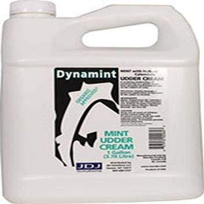 JDJ SOLUTIONS 082011 Dynamint Mint Udder Cream White, 1 Gallon