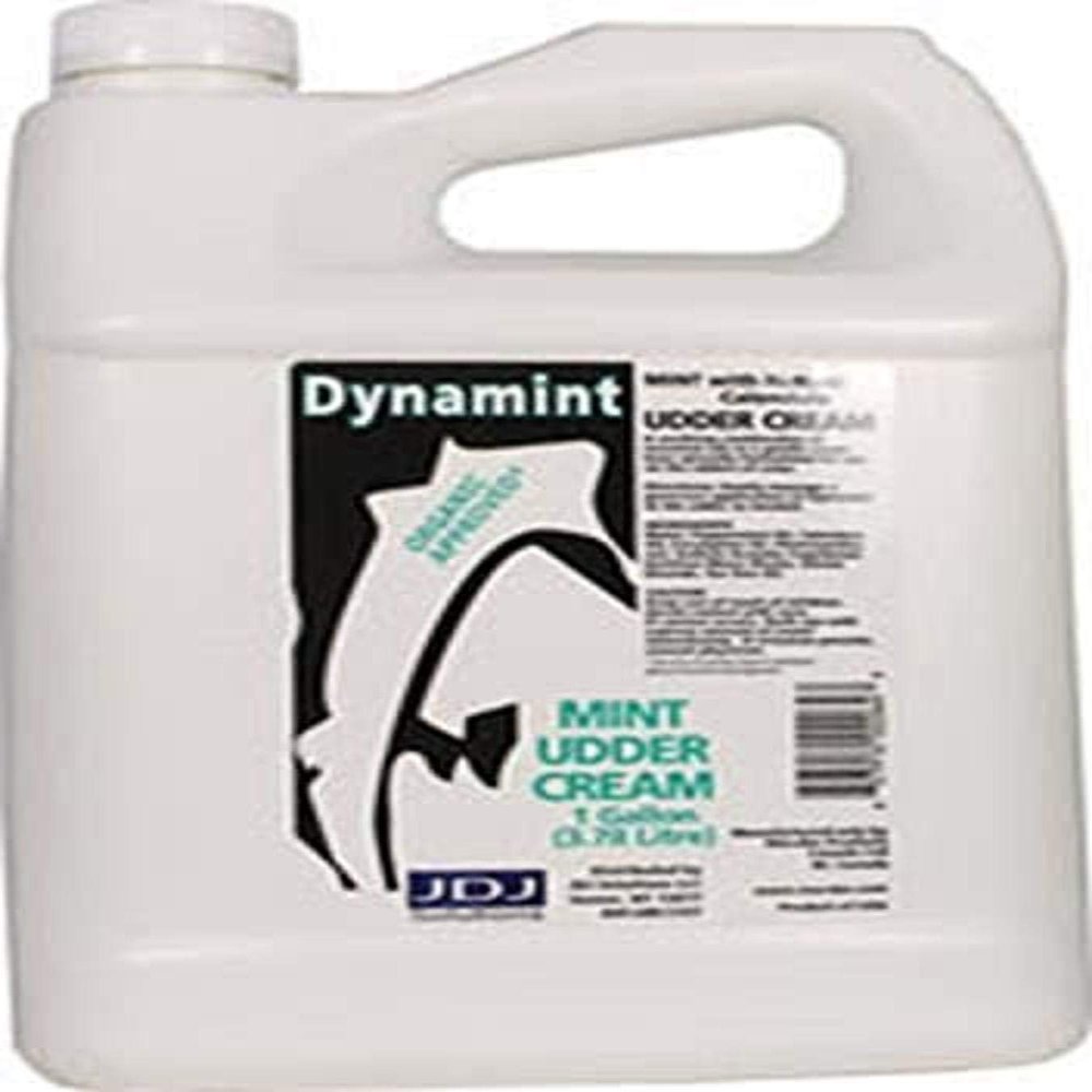 JDJ SOLUTIONS 082011 Dynamint Mint Udder Cream White, 1 Gallon
