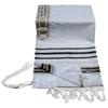 Talitnia Acrylic Tallit (Imitation Wool) Prayer Shawl Black and Gold Stripes in Size 18" Long and 72" Wide view 1