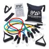 Black Mountain Products Resistance Band Set with Door Anchor, Ankle Strap, Exercise Chart, and Carrying Case, 48" view 1