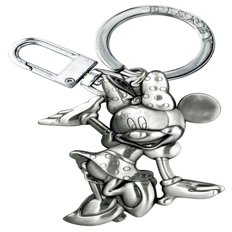 Disney Minnie Waving Pewter Keyring