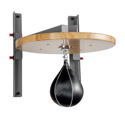 XMARK Wall Mounted Speed Bag Platform with Shackle Swivel for MMA and Boxing (Gray Frame)