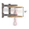 XMARK Wall Mounted Speed Bag Platform with Shackle Swivel for MMA and Boxing (Gray Frame) view 3