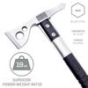SOG FastHawk Polished Tomahawk - Tactical Axe with Sheath, Throwing Hatchet w/ Hammer Axe Edge for Competition Throwing, Camping, Hunting (F06PN-CP) view 4