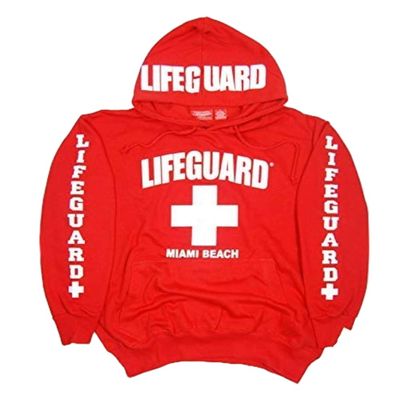 Lifeguard Miami Beach Hoodie Sweatshirt XL