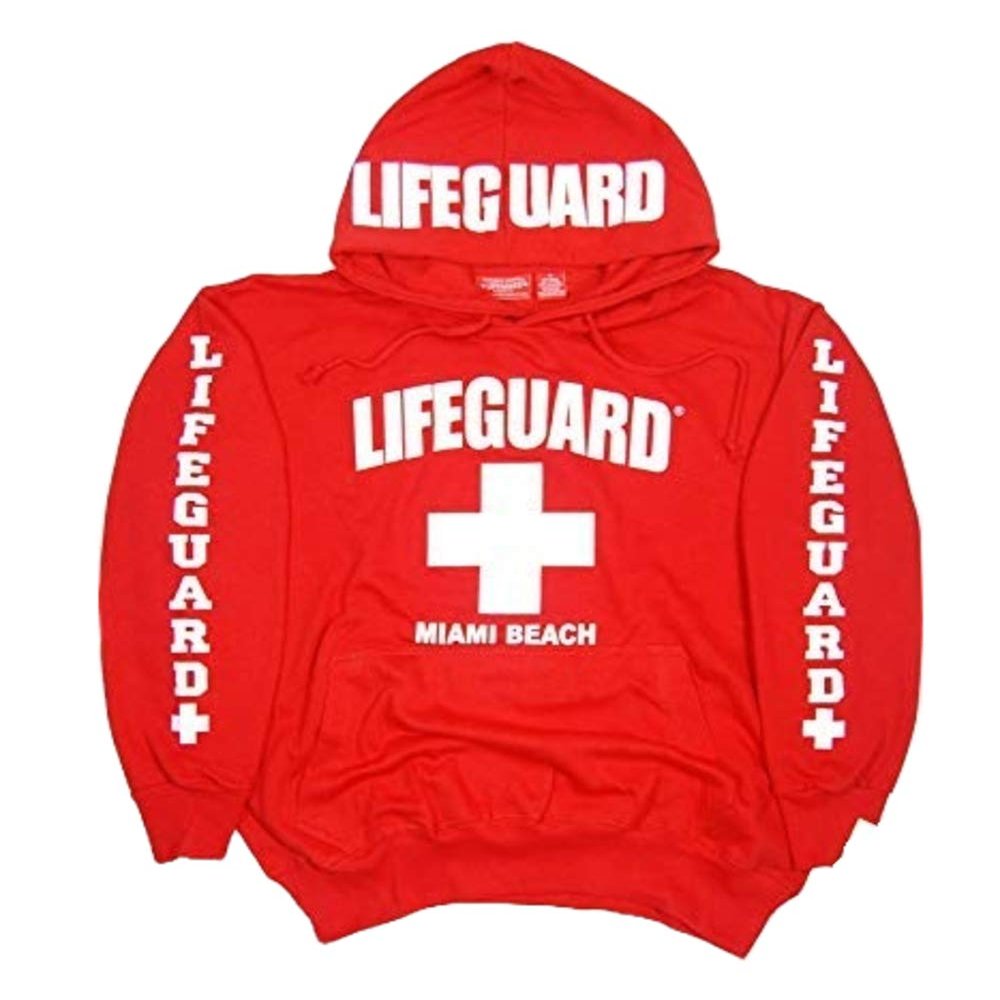 Lifeguard Miami Beach Hoodie Sweatshirt XL
