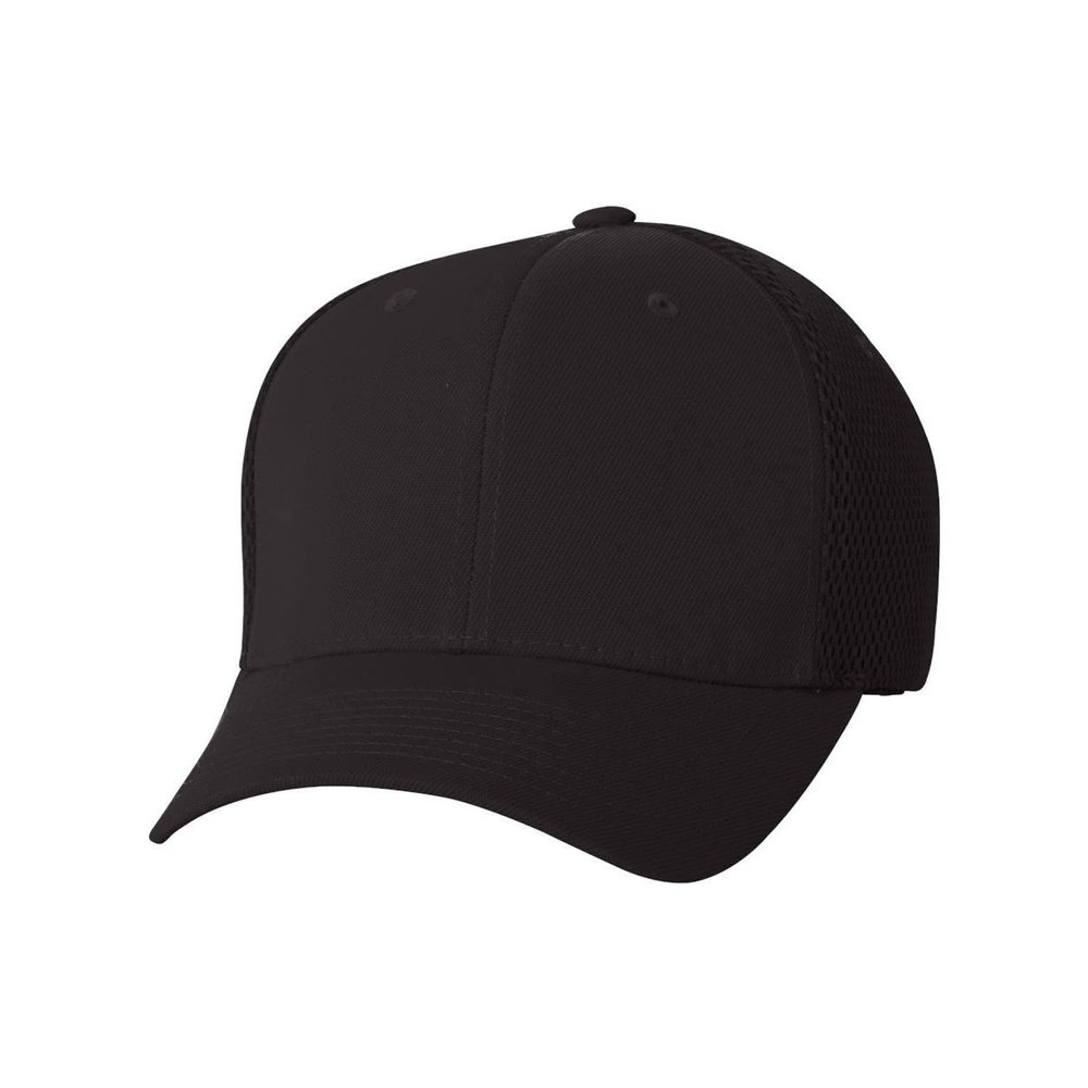 Flexfit 6533 Ultrafibre Tactel and Mesh Cap - Large/X-Large (Black)