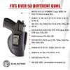 1791 Gunleather 4-Way P226 & P229 Holster - OWB and IWB CCW - Right Handed Leather Gun Holster - Fits Sig Sauer P226, P229, P220, P320c, P239 view 3