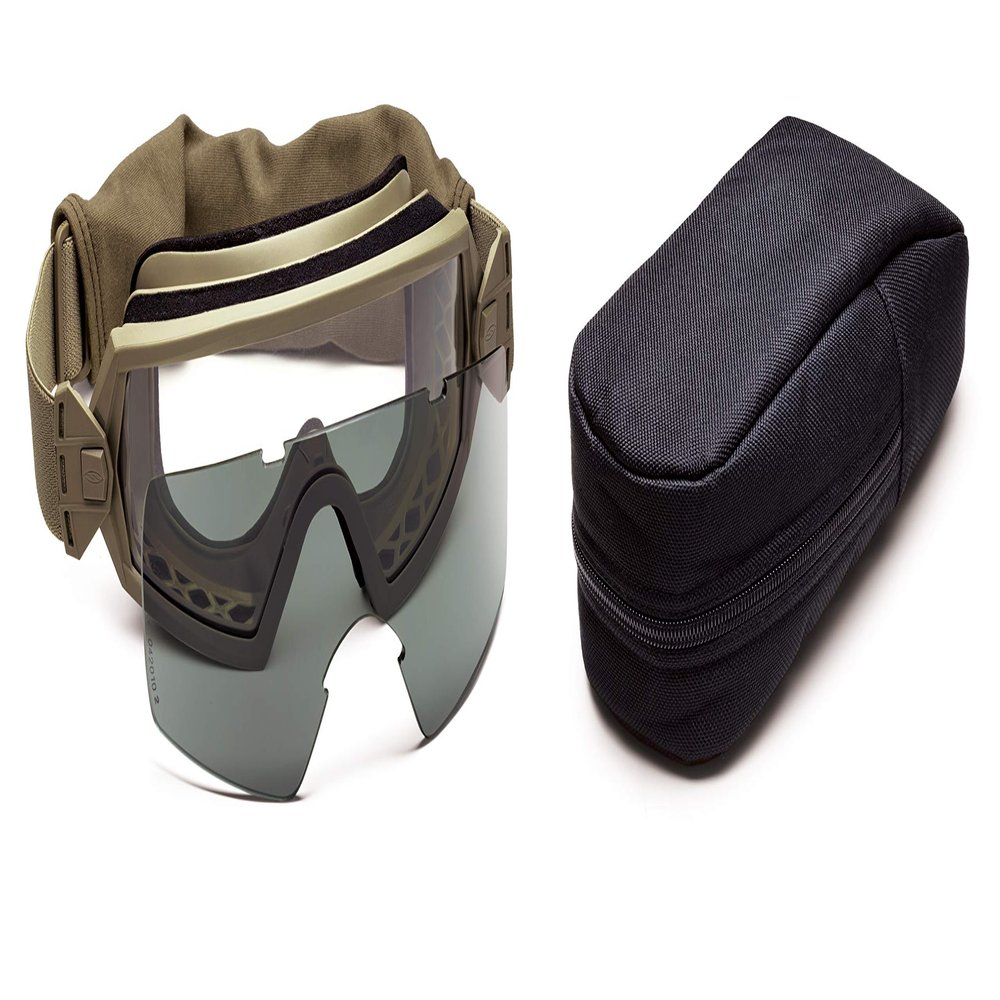 Smith Elite Outside The Wire Sunglasses Tan 499 / Clear, Gray Field Kit