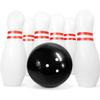 Novelty Place Inflatable Giant Bowling Game for Family - 14" Ball & 6 Oversized 22" Pins, Blow Up Yard Game Set for Backyard Camping Beach Indoor Playroom, Portable Easy Setup Party Activity view 1
